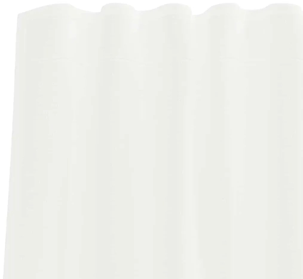 2 db fehér voile függönyök rúd zsebekkel