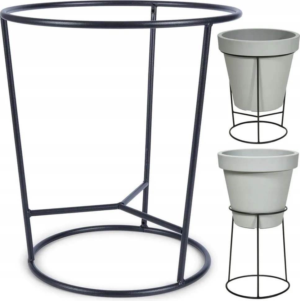 Virágtartó Állvány fém kétoldalas virágágyás kerti virágtartó 37x41 cm