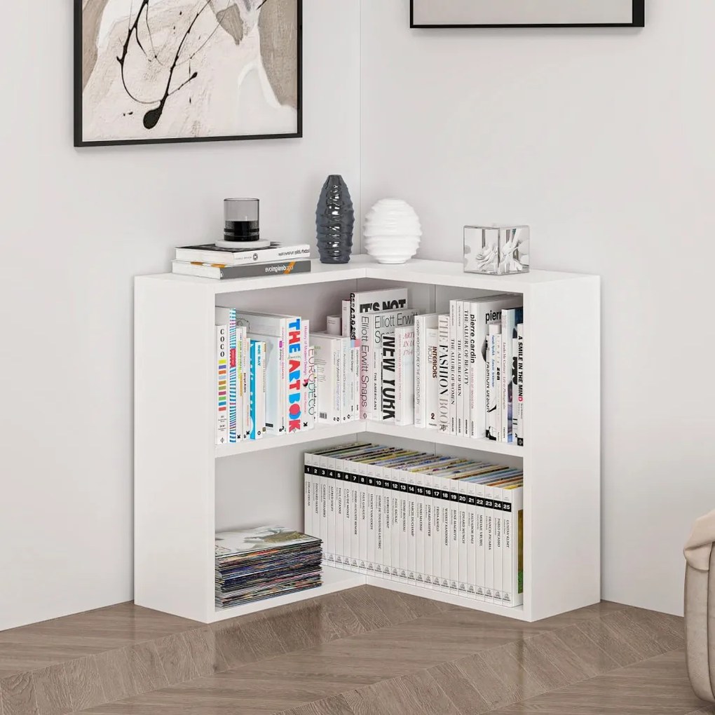 Adel könyvespolc, fehér, 60×60 cm – TR506MNR1536
