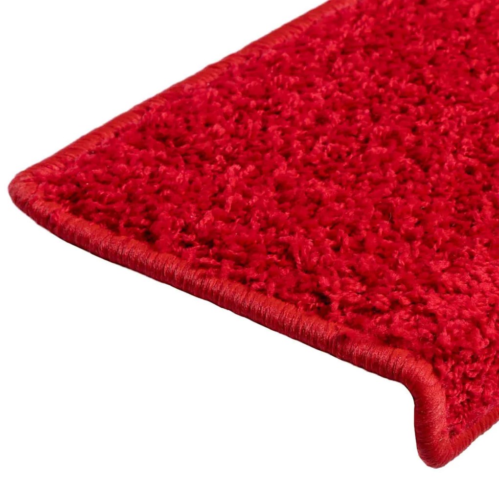 vidaXL 30 db piros lépcsőszőnyeg 65 x 21 x 4 cm