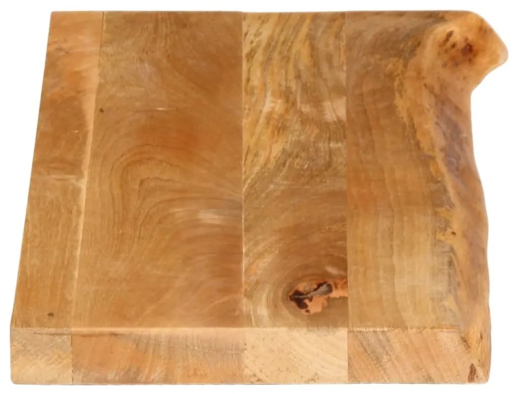 tömör mangófa természetes élű asztallap 70 x 30 x 2,5 cm