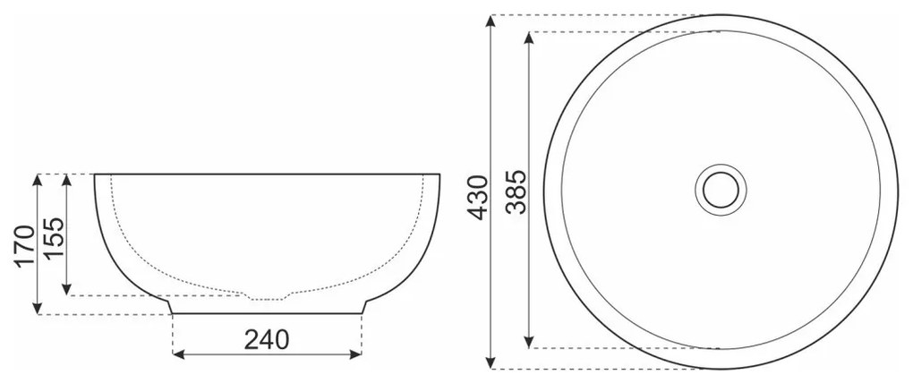KR-140 kerámia design mosdó