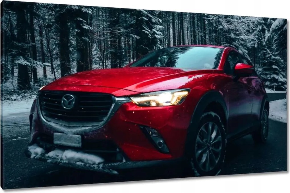Vászonkép 120x70 Piros Mazda Autó