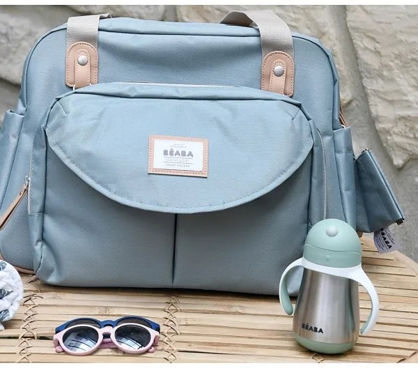 Beaba - Hőszigetelt pohár szívószállal 250 ml zöld