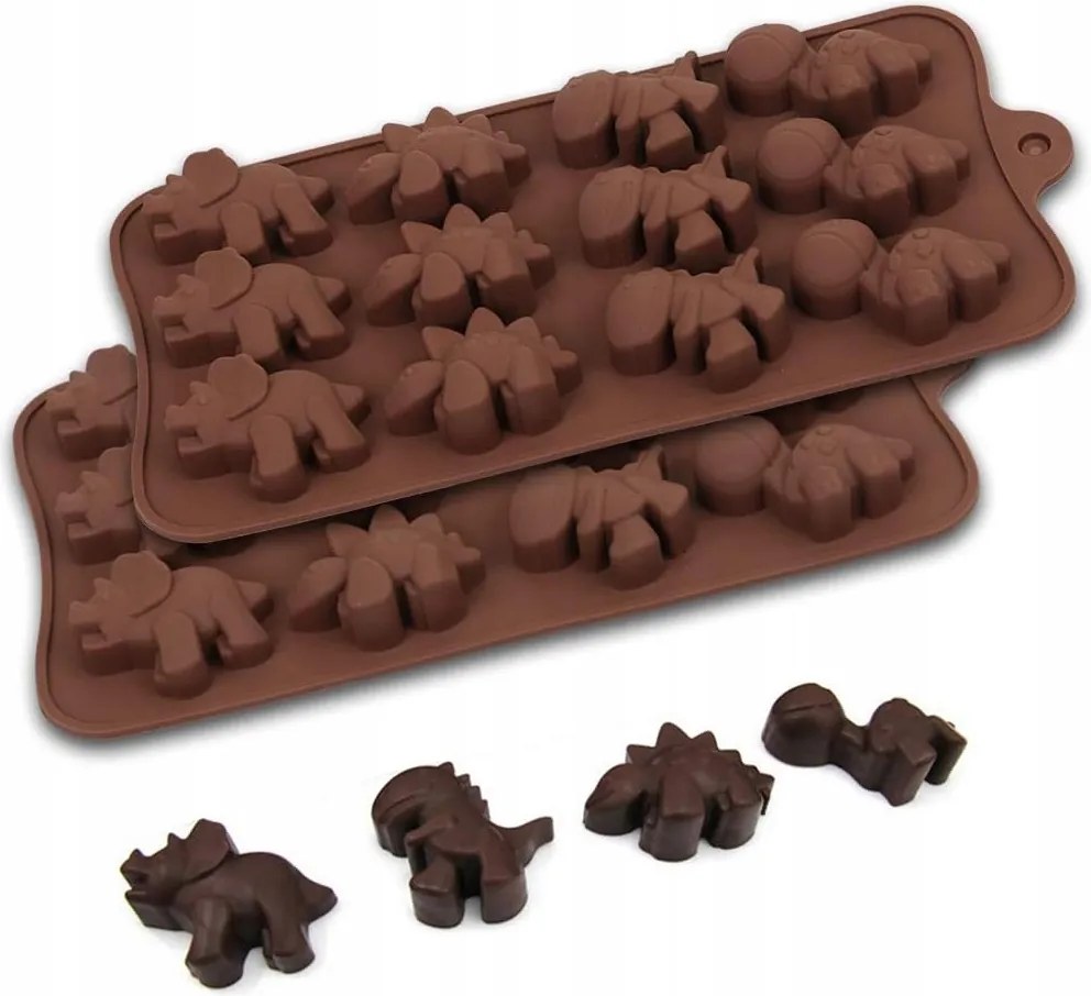 Szilikon Forma Dino Dinoszauruszok Dinoszaurusz Szülinapi dekoráció Praliné B1895