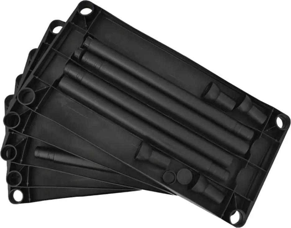 Polcállvány, fekete, ROMEN