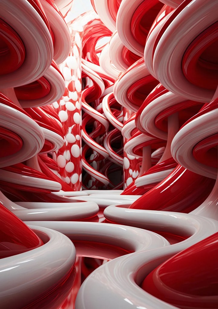 Poszter 29,7x42cm Vörös Örvények