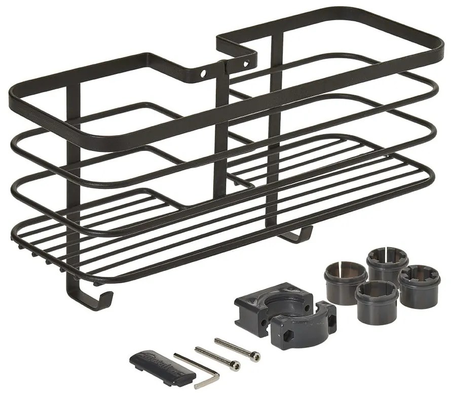 Origin fekete fürdőszobai polc - Metaltex