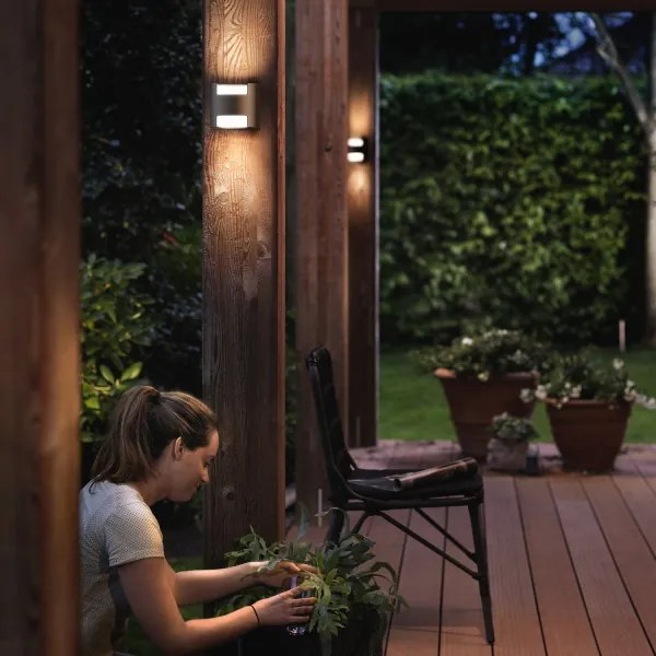 Philips 17321/93/16 - Kültéri fali lámpa MYGARDEN GRASS 2xLED/4,5W/230V IP44