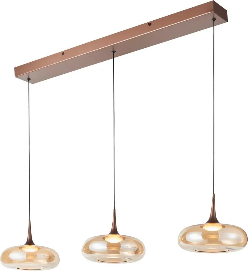 Italux modern függeszték tenele réz itxpnd-24028-3b-copp