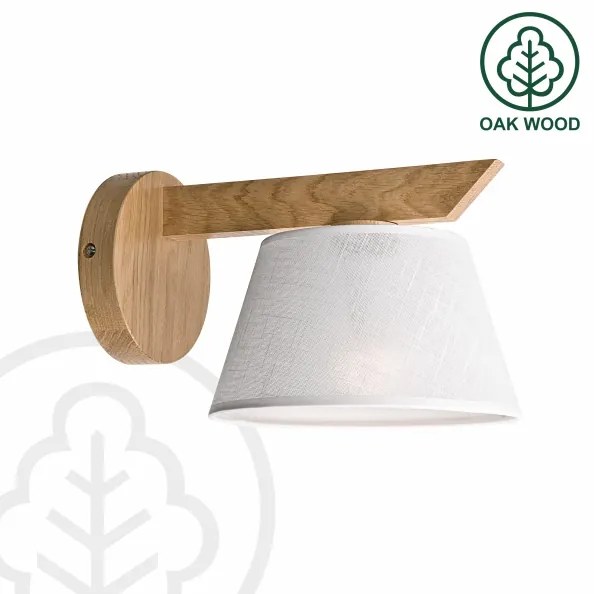 Brilagi - LED  Fali lámpa ANTHONY 1xE14/40W/230V tölgy/fehér