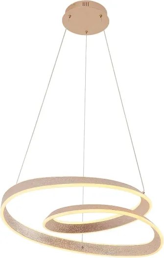 LED csillár kábelen GLOW LED/75W/230V 4000K Ø60 cm arany