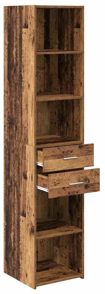 Magasfiú fiókkal Öreg fa 40 x 42,5 x 185 cm Faanyag