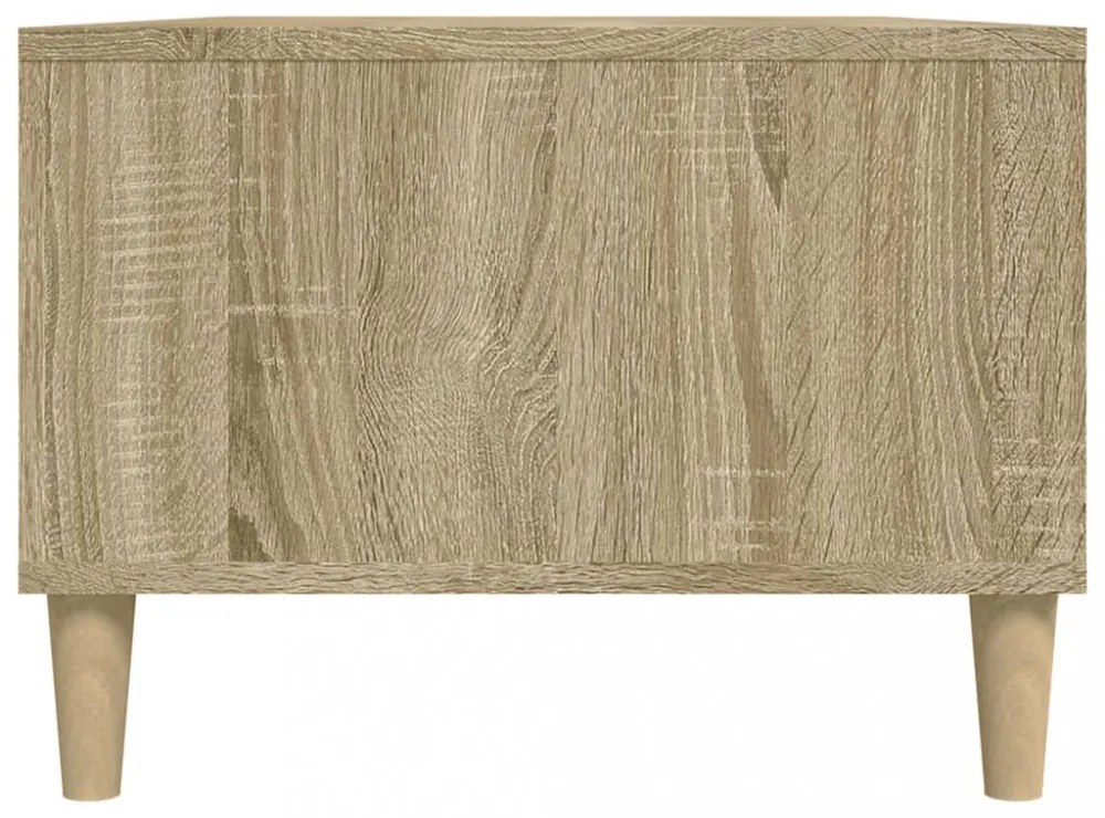 sonoma tölgy színű szerelt fa dohányzóasztal 90 x 50 x 36,5 cm