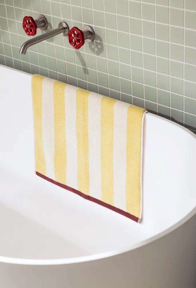 Sárga textil fürdőszobai kilépő 50x80 cm Gobo – noo.ma