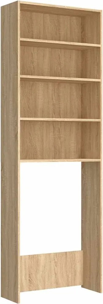 vidaXL sonoma tölgy színű mosógépszekrény 64 x 24 x 190 cm