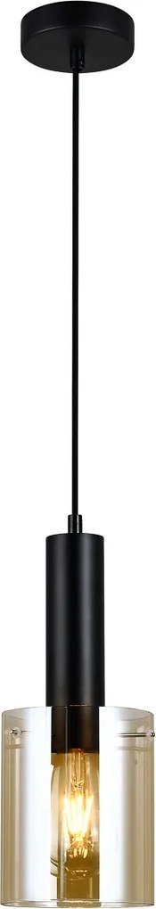 Italux glamour modern függeszték sardo borostyán fekete itxpnd-5581-1-bk+amb