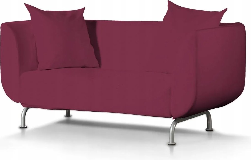 Dekoria Strömstad 2 személyes kanapé huzat Ikea rózsaszín