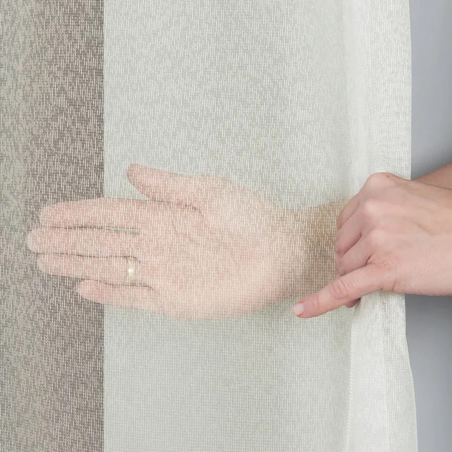 Méteráru Függöny Hosszú Nappali Erkély 330cm krémszínű