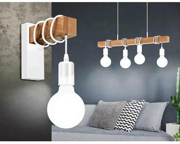 Eglo 43704 - TOWNSHEND kábeles csillár 4xE27/60W/230V