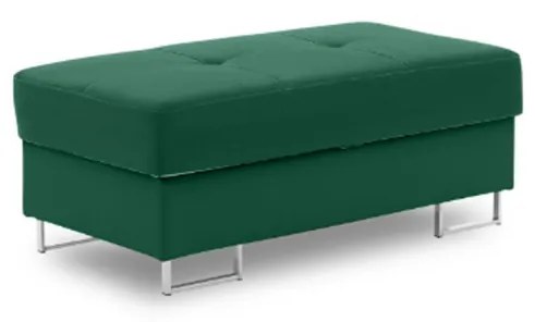 Rigatto puff, bársony, zöld