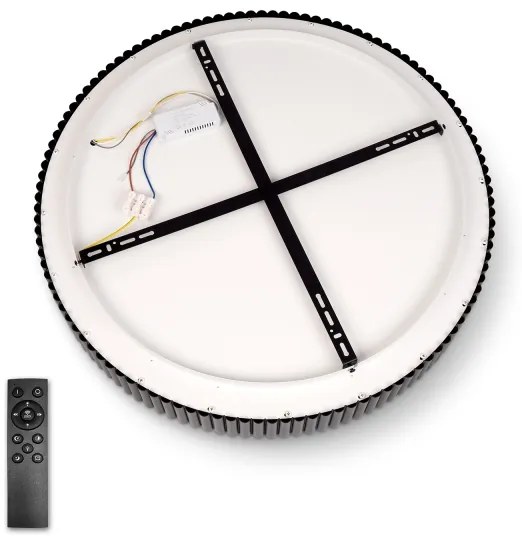 BRILAGI - LED dimmelhető mennyezeti lámpatest FALCON MODERN LED/54W/230V 60 cm fekete + távirányító
