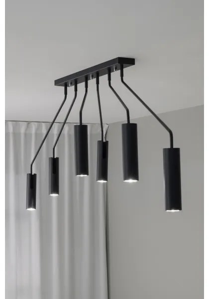 Markslöjd 108508 - Spotlámpa RAMUS 6xGU10/25W/230V fekete