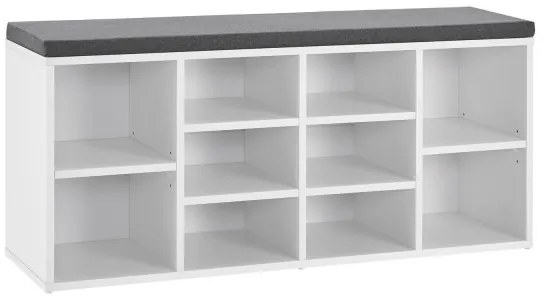 Juskys Cipőpad 104x30x48 cm - fehér