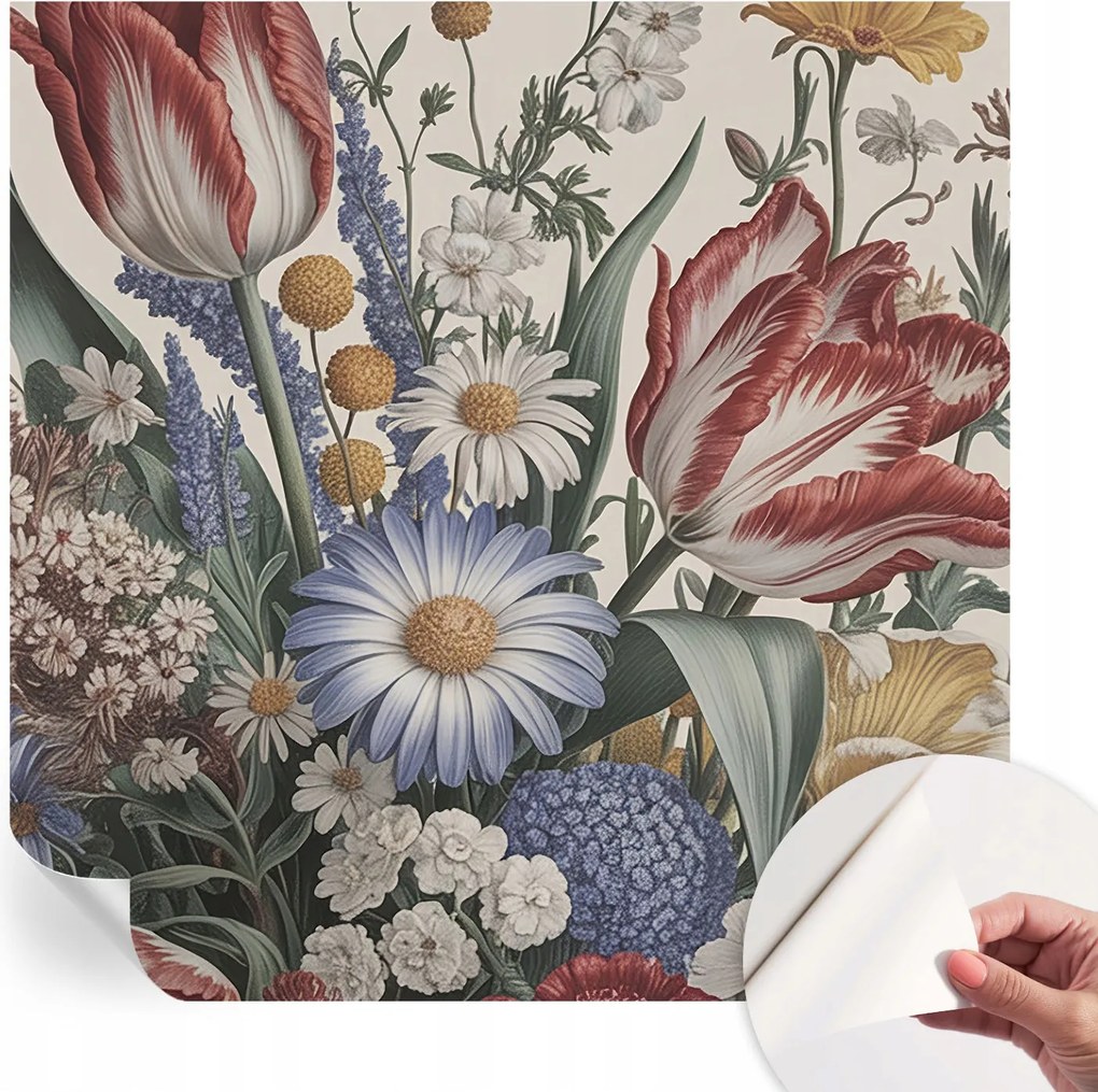 Öntapadós fotótapéta Nappali és Hálószoba Irodába Virágok csokor 250x250