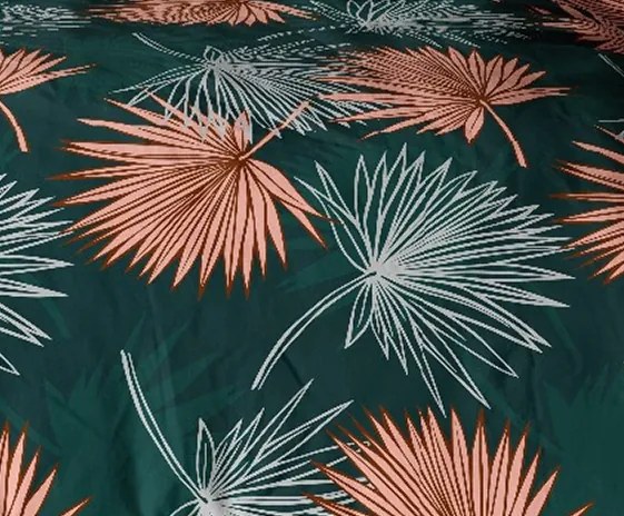 Pamut ágynemű Homa TORRY GREEN  3 részes 140x200 cm