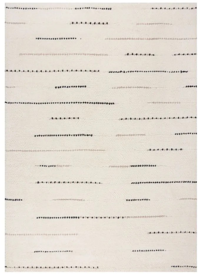 Krémszínű kézi szövésű gyapjú szőnyeg 120x170 cm Dottie Linear – Flair Rugs