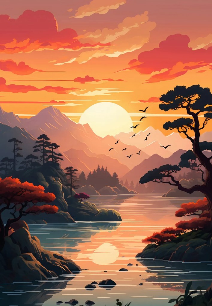 Poszter 68x98cm Arany Nyugat