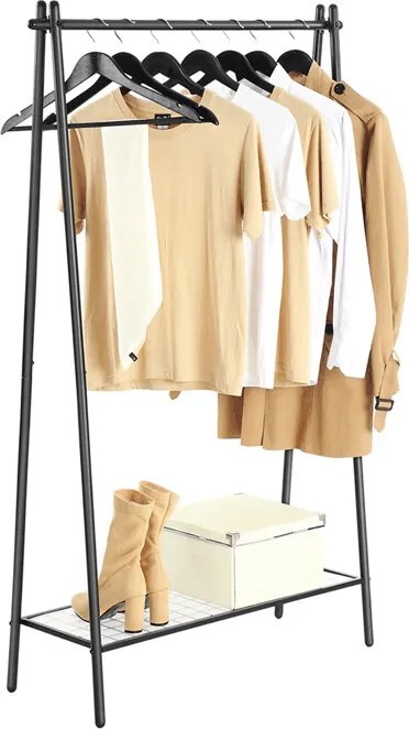 Álló fogas, fém, fekete, AUV-E1023 BK