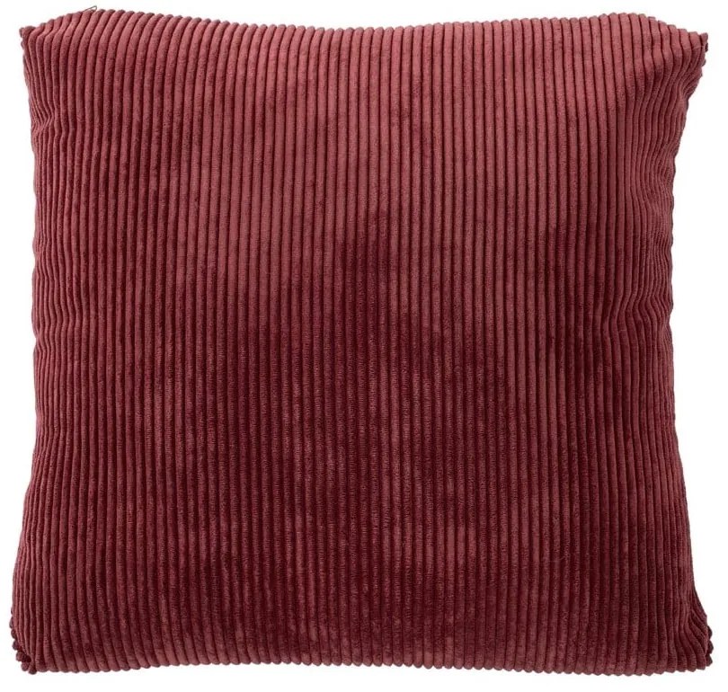Ribbed piros pamut díszpárna, 60 x 60 cm - Tiseco Home Studio