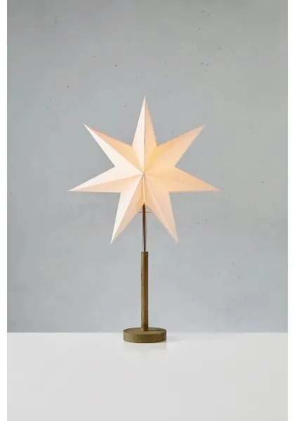 Markslöjd 706214- Karácsonyi dekoráció SPERANZA 1xE14/6W/230V, átmérő 45 cm, fenyő/krémszínű.