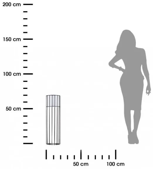 Fém virágcserép LOFT 70x20 cm fekete/fehér