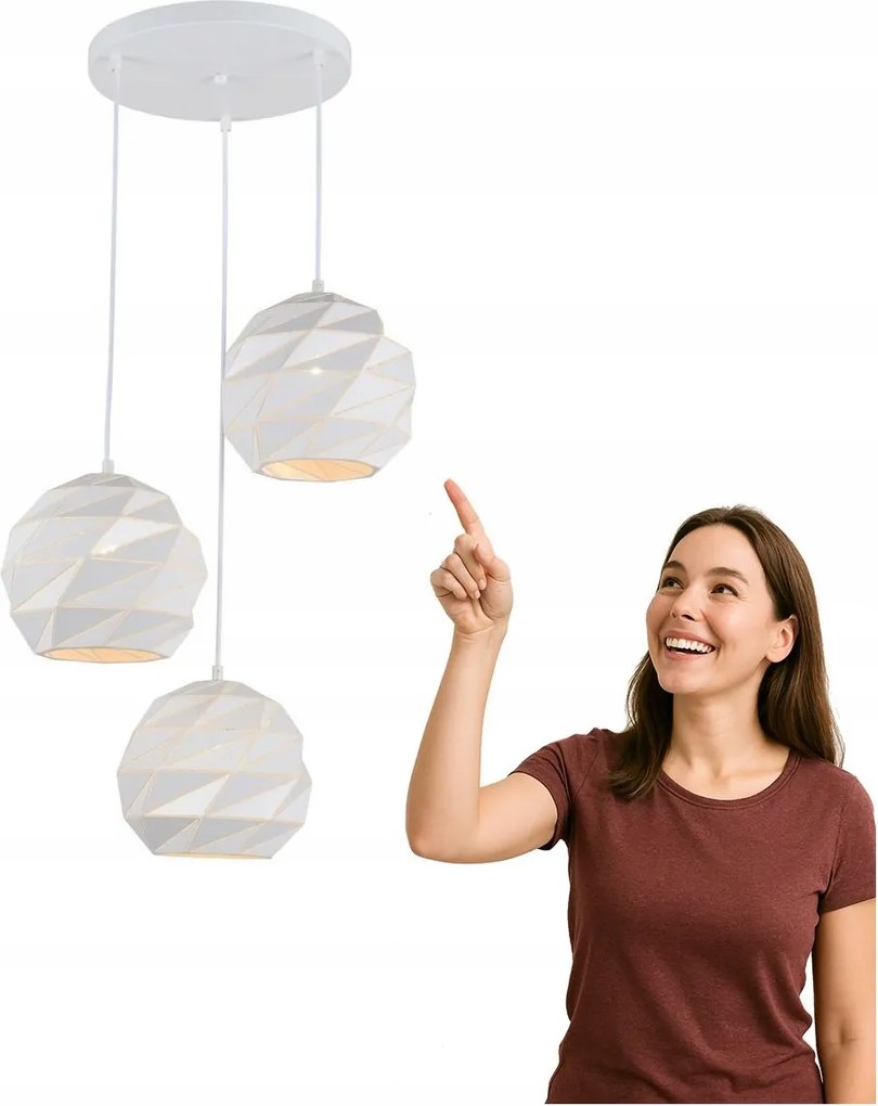 Palermo függőlámpa PND-2424-3S-WH Italux