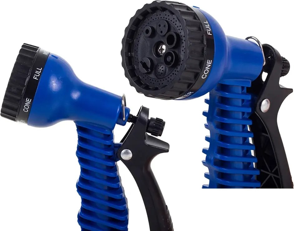 X-HOSE locsolócső szórófejjel 15 m - fekete