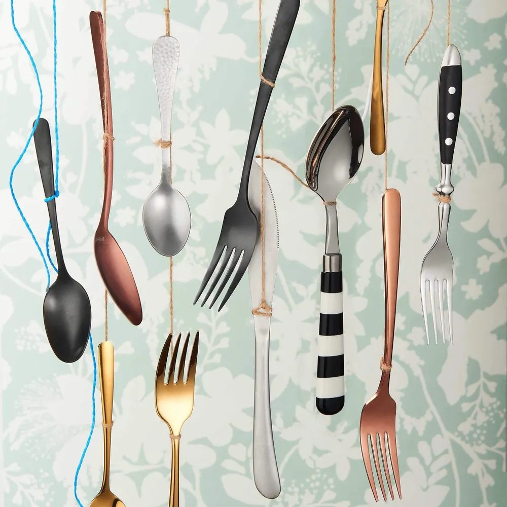 QUEENS evőeszköz szett rozéarany