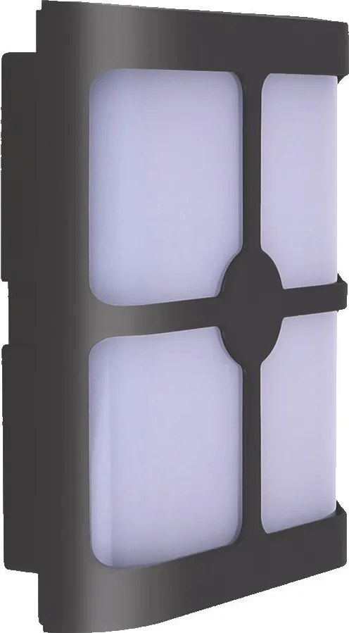 PREZENT 31651 ASUTIN II. Modern Kültéri Fali Lámpa Fehér, Szürke LED IP65