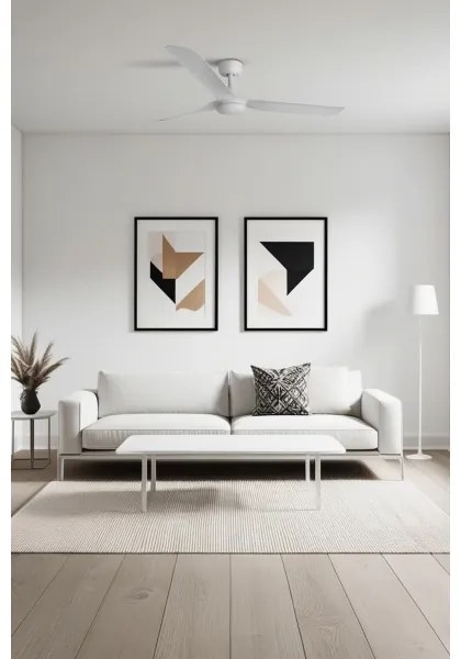 FARO 33814WT - Mennyezeti ventilátor PUNT M fehér átm. 132 cm WT + távirányítás