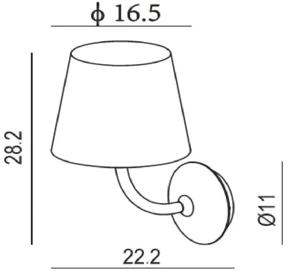 Lucide 27888/07/30 - LED Kültéri fali lámpa JUSTIN LED/7W/230V IP65