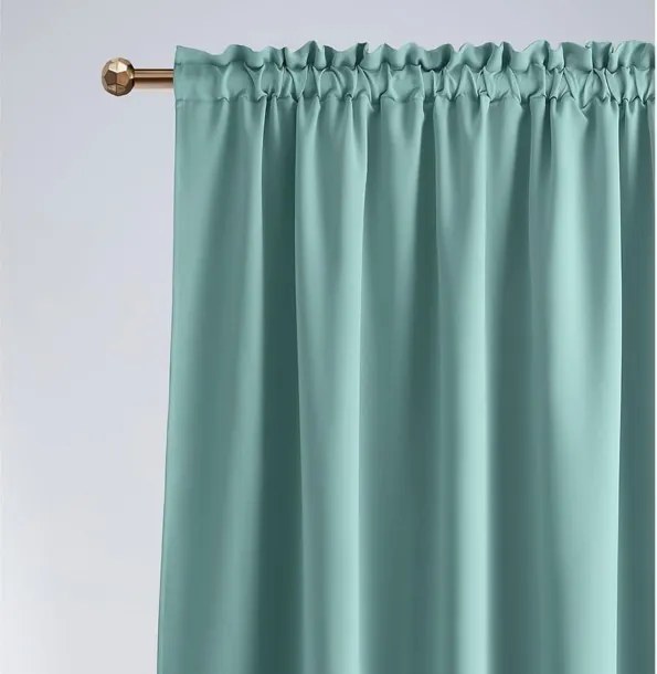 Gyönyörű dekoratív menta zöld függöny 140 × 260 cm