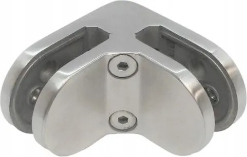 Sarok Kerekített Üvegpolc Tartó, Rozsdamentes Acél Gumi Készlet