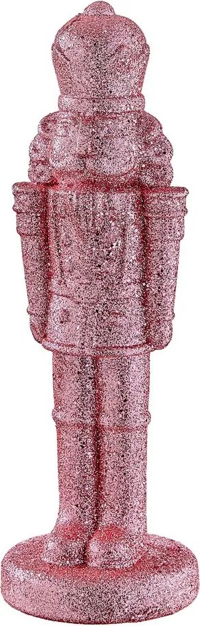 X-MAS ditótörő 32 cm, csillámló rózsaszín