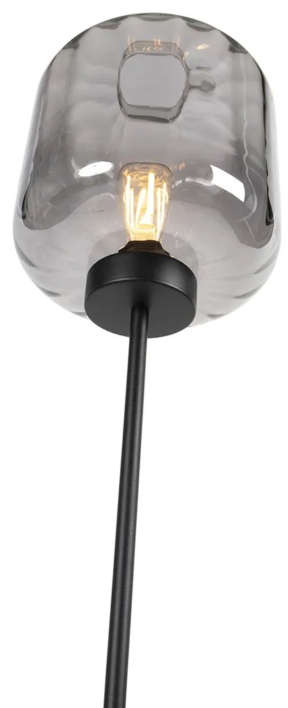 Okos állólámpa fekete füstüveggel, WiFi ST64-el - Qara