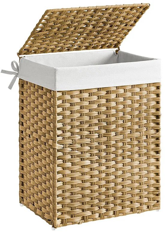 Műanyag szennyestartó kosár, 45,5 x 32 x 61cm