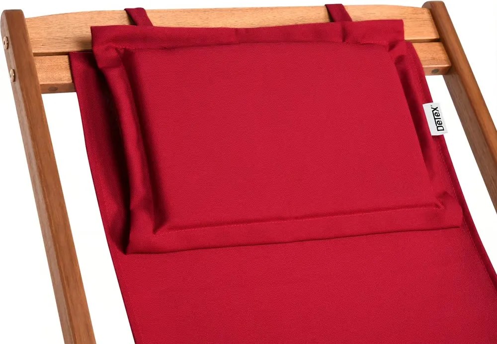 SIENA kerti nyugágy, 94x60x94cm, piros Casaria