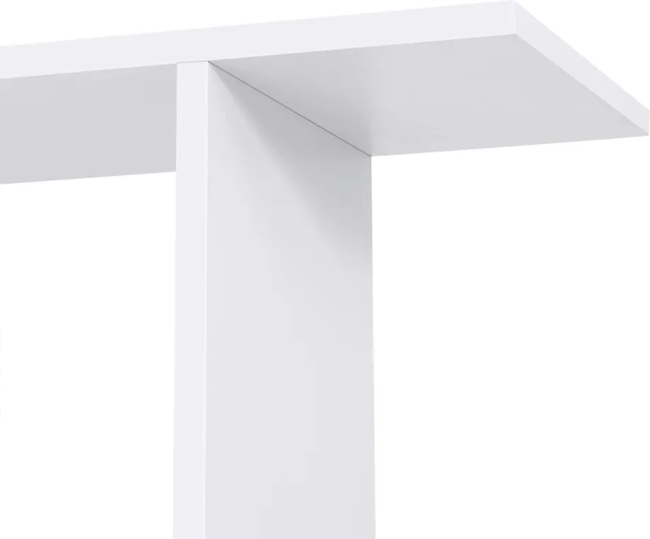 PRESTON könyvespolc, 70x24x190,5cm, fehér Vasagle