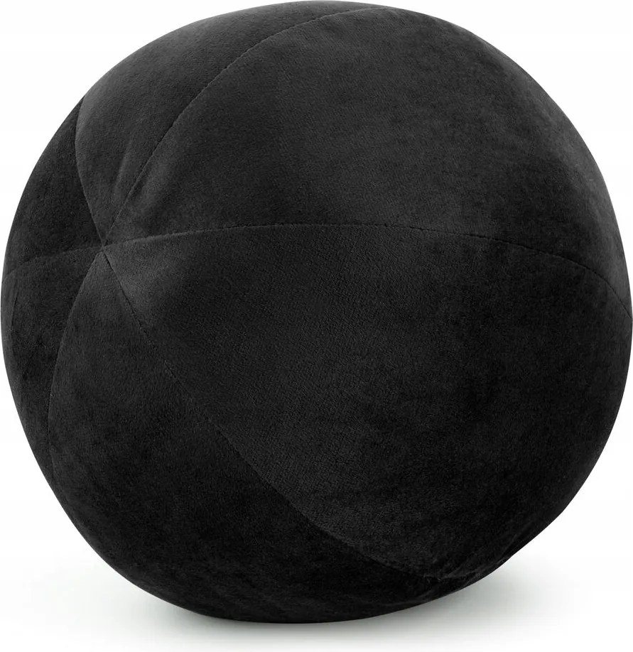 Dekoratív párnahuzat GAJA4 átm. 24 Eurofirany fekete gömb töltettel